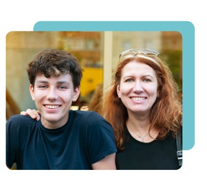 U.S. Career Institute High School Student with mom