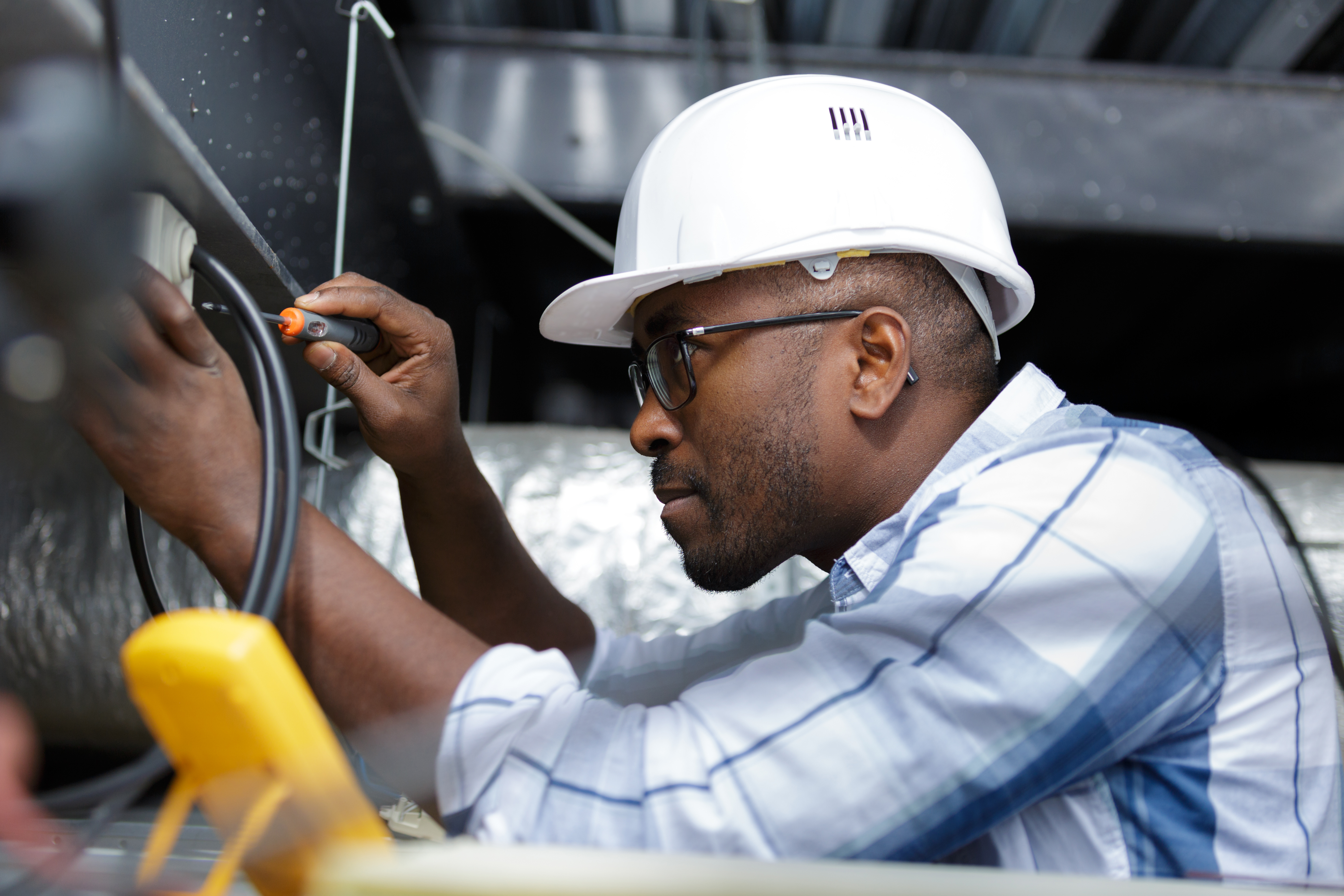 Electrician working