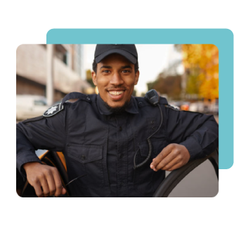 Criminal Justice Student at work