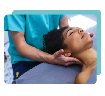 Massage Therapy graduate at work