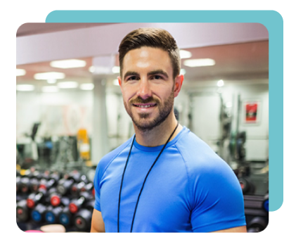 Personal Fitness Trainer Student at work